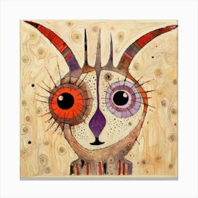 Abstract Artic Hare Canvas Print