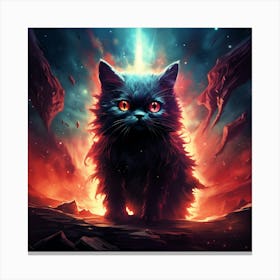 Cat In Space Canvas Print