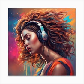 Music Girl Canvas Print