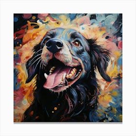 Dog Painting Canvas Print