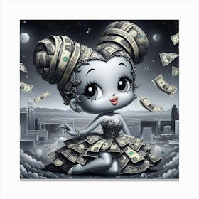 Money Girl 4 Canvas Print