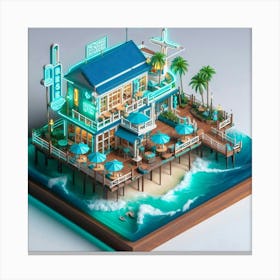 Beach House Canvas Print