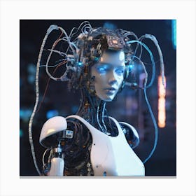 Futuristic Woman 15 Canvas Print