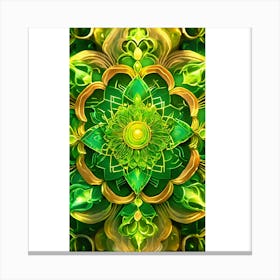 Green Mandala Canvas Print