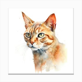 Serengeti Cat Portrait 3 Canvas Print