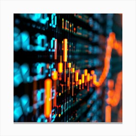 Stock Market Data 2 Canvas Print