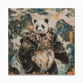 Panda Mountaineer Canvas Print