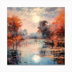 Enchanted Riverbank Palette Canvas Print