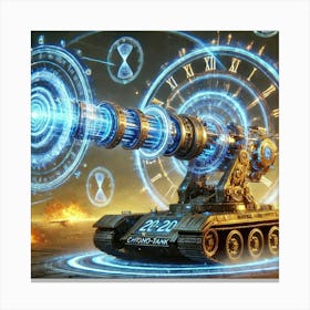 A Vivid Depiction Of The Time Loop Cannon, A Power Canvas Print