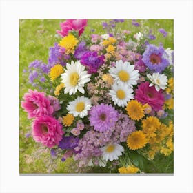 Bouquet Of Wild Flowers Canvas Print