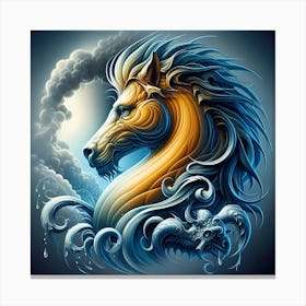 Chinese Horse Canvas Print