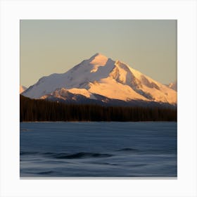 Snowy Mountain Range Canvas Print