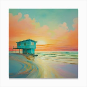 Living On The Beach 1 Canvas Print