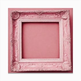 Pink Picture Frame Canvas Print