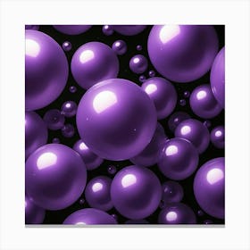 Purple Spheres 1 Canvas Print