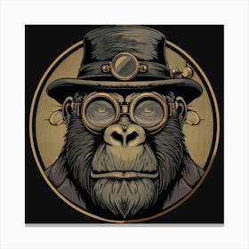 Steampunk Gorilla 21 Canvas Print
