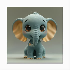 Cute Elephant 5 Canvas Print