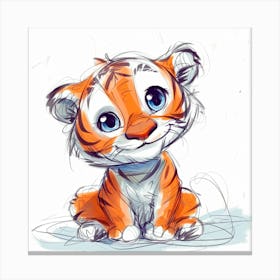 Cute Tiger Canvas Print