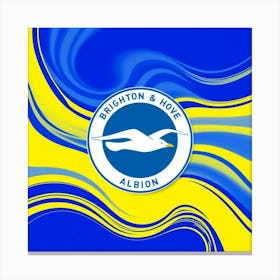 Brighton and Hove Albion Logo Wall Art 11 Canvas Print