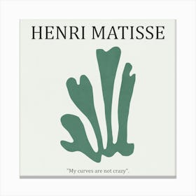 Green Leaf 02- Henri Matisse Canvas Print