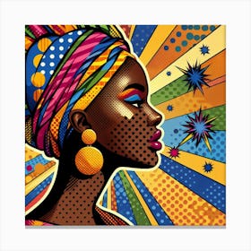 Alima Pop African Woman  Canvas Print