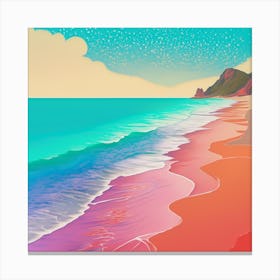Hawaiian Beach Abstract Landscape Painting Canvas Print