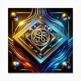 Abstract Fractal Art 1 Canvas Print