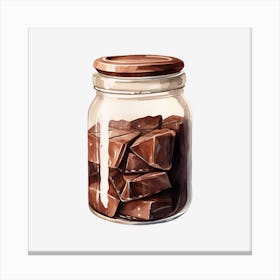 Chocolate In A Jar 6 Canvas Print