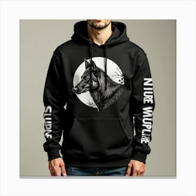 Wolf Hoodie 1 Canvas Print