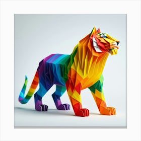 Origami Tiger 1 Canvas Print