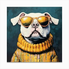 Too Cool Pitbull 9 Canvas Print