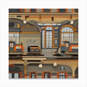 Train Station 1 Canvas Print