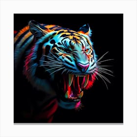 Neon Tiger Canvas Print