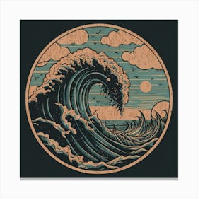 Great Wave Off Kanagawa 2 Canvas Print