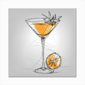 Cocktail In A Glass 2 Canvas Print