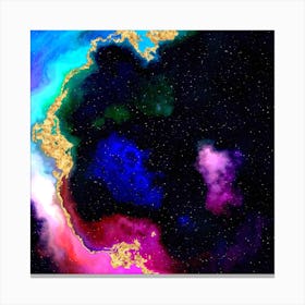 100 Nebulas in Space with Stars Abstract n.078 Canvas Print