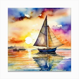 Sailing Boat 1 Canvas Print