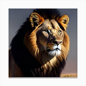 Lion of Avion Canvas Print