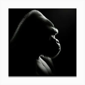 Portrait Of A Gorilla 2 Canvas Print