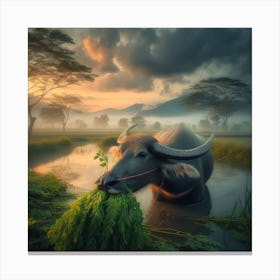 The sunset Snack Canvas Print