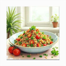 Couscous Salad Canvas Print