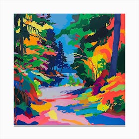 Abstract Park Collection Stanley Park Vancouver Canada 3 Canvas Print