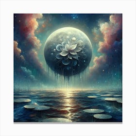 Flower moon Canvas Print