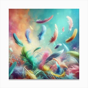 Feathers Stock Videos & Royalty-Free Footage Canvas Print