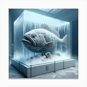 Fish In Ice 3 Canvas Print