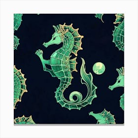 Seahorses Art Print Canvas Print