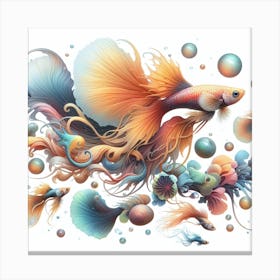 Fish of Guppy Canvas Print