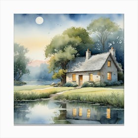 Country house scene 2 Canvas Print