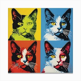 Four Cats Canvas Print