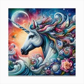 Unicorn Painting 7 Canvas Print